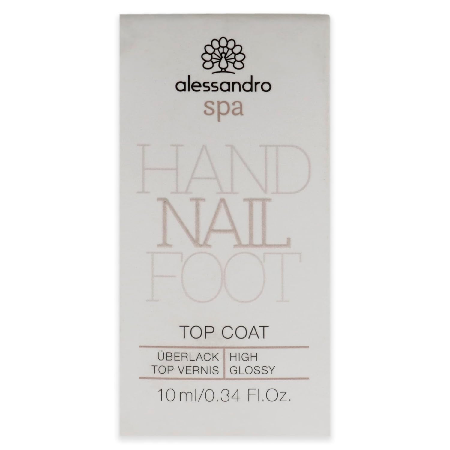 Spa Top Coat - Strat superior cu uscare rapidă pentru sigilarea ojei, protecție și strălucire pentru unghii, 10 ml