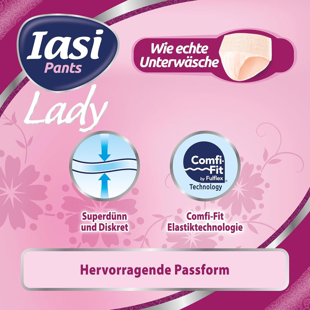 Pantaloni LADY, 48 de pantaloni de incontinență urinară de unică folosință, absorbție Plus, mărimea S pentru femei, 48 de bucăți