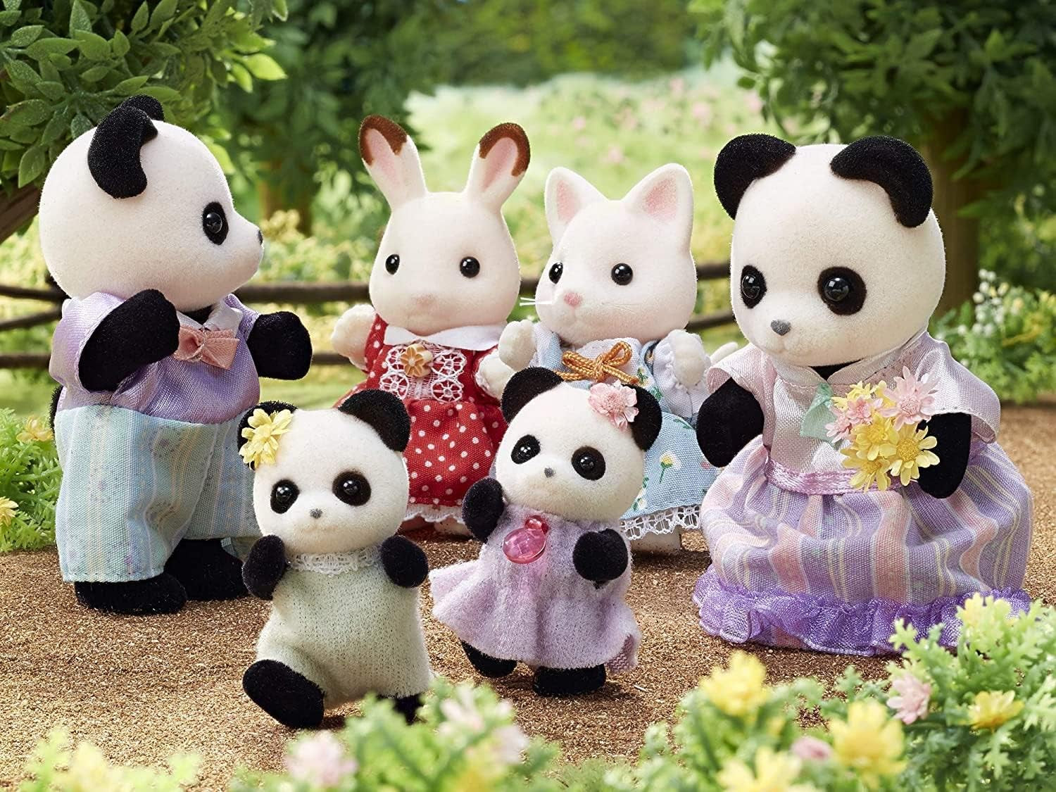 Sylvanian Families L5529 Panda Familie - Figuren für Puppenhaus
