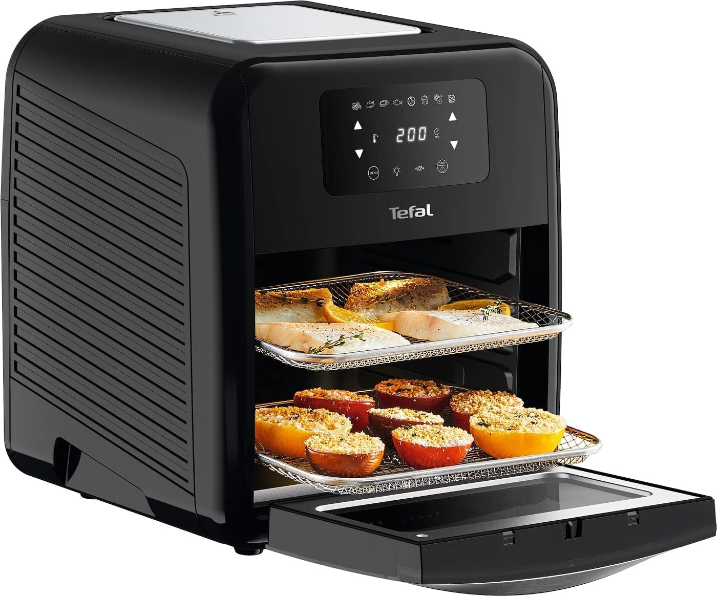 Tefal Easy Fry Oven & Grill 9-In-1 Hot Air Fryer, 11 L Pentru 6 porții, 7 accesorii, 8 programe, rețete online Electrocasnice Naty Shop