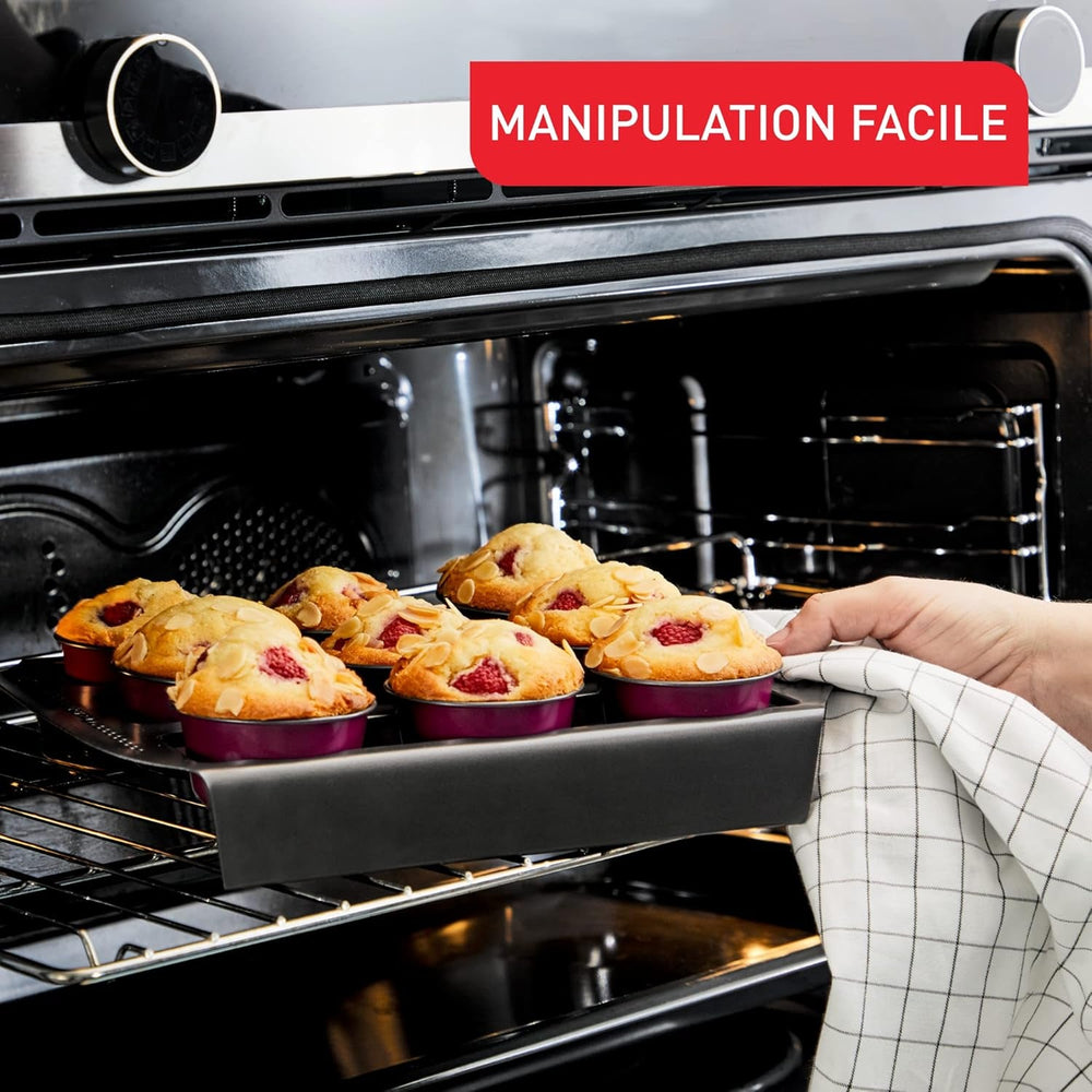 Set de 3 mulinete de madeleine Tefal Creabake J3079904 Rose