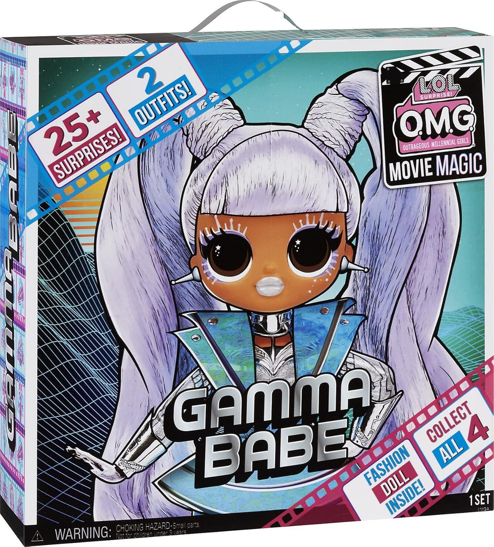 L.O.L. Surprise! 577898EUC OMG Movie Magic Gamma Babe-Modepuppe zum Sammeln mit 25 Überraschungen & Film/Theater-Spielset-Serie 1-Enthält Mode, Accessoires und mehr-Für Jungen und Mädchen ab 4 Jahren