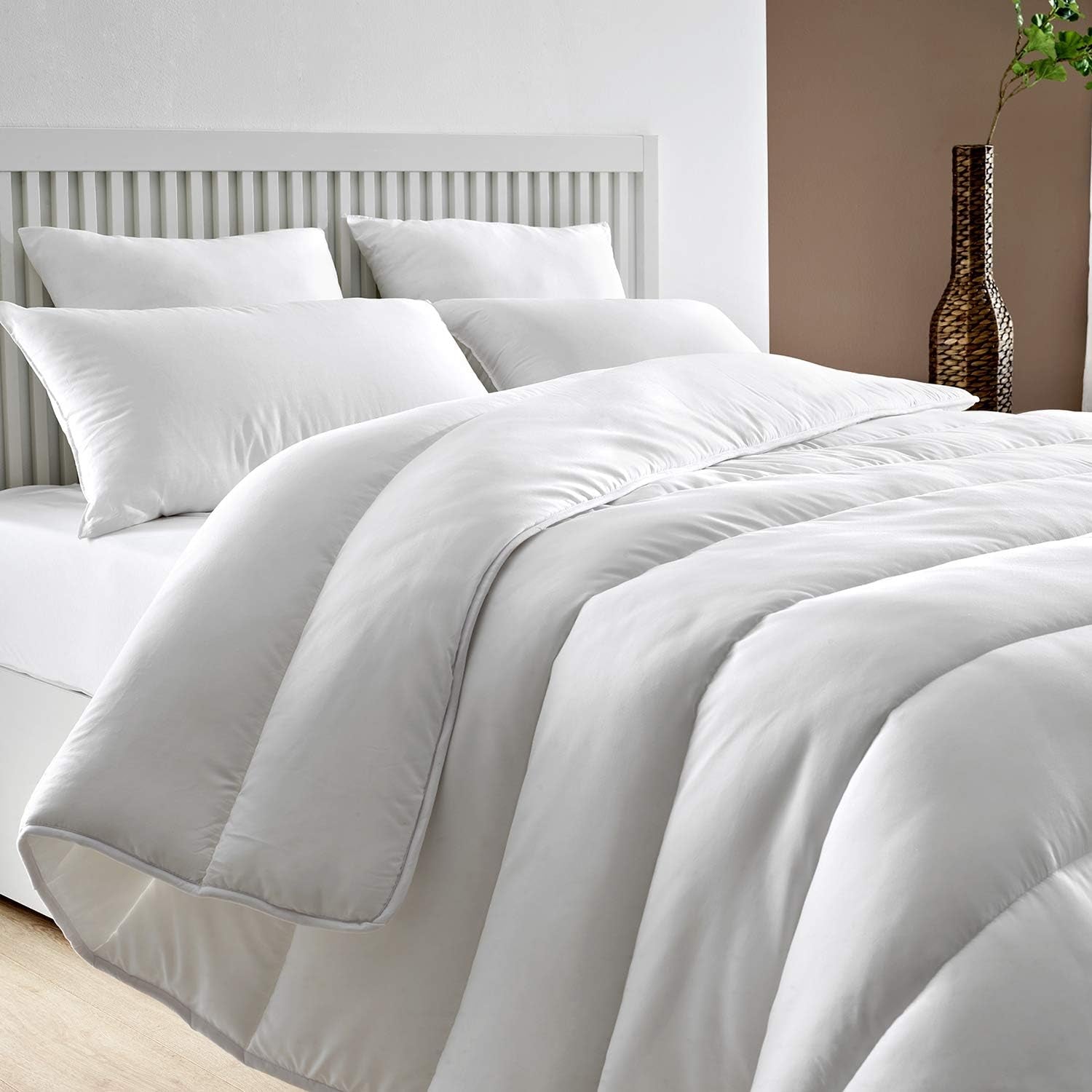 Pikolin Home - 400 G Plapumă anti acarieni, potrivită pentru camere de iarnă și temperaturi scăzute, pat 200-240 X 280 Cm. Plapumi si pilote Naty Shop