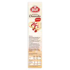 RUF New York Cheesecake Strawberry No Bake, Cheesecake american original cu sos de căpșuni, 360 grame Bucatarie Naty Shop