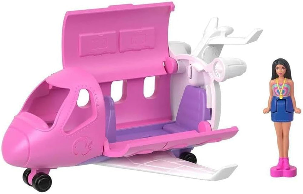 Barbie Mini BarbieLand Puppen- und Spielzeugfahrzeug-Sets, 1,5-Zoll-Puppe und ikonisches Spielzeugfahrzeug mit Farbwechsel-Überraschung, HYF40