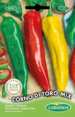Paprika CORNO DI TORO MIX, Mehrfarbig, EC5018