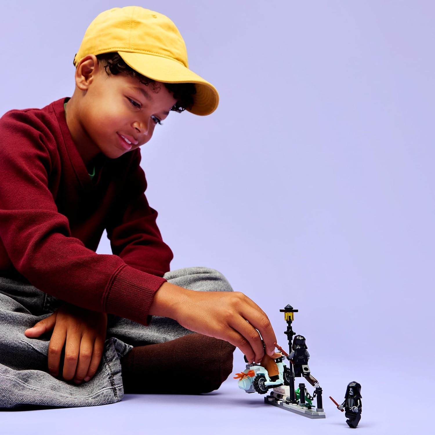 LEGO Harry Potter Hagrids und Harrys Flucht aus dem Ligusterweg - Motorrad Spielzeug mit 4 Minifiguren - 2 Todesser, eine Straßenszene - Geschenk für Mädchen, Jungen und Fans ab 8 Jahren - 76459