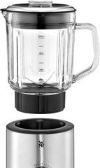 WMF Küchenminis Kompaktmixer, Mini Standmixer, 400 Watt, Standmixer Klein, Glasbehälter 0,8 L, Pulsstufe, Cromargan Matt Bucatarie Naty Shop