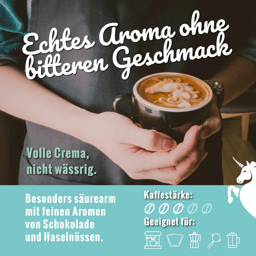 Blank Roast - EINZIG - 1kg - Kaffeebohnen koffeinfrei - 100% Arabica aus Peru - schonend & umweltfreundlich entkoffeiniert - säurearm mit voller Crema - ideal für jede Zubereitungsart