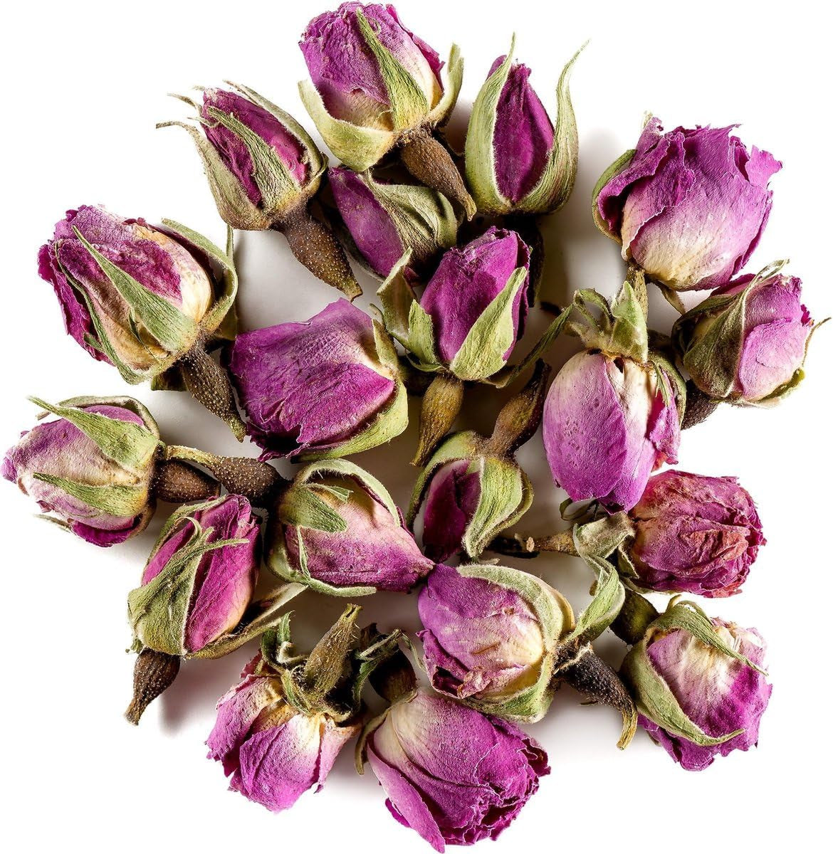 100 g muguri de trandafir comestibili premium - infuzie din petale de trandafir Atlas uscate - gust și aromă dulce și florală - 100% natural, pur și fără aditivi | Tazarinltd