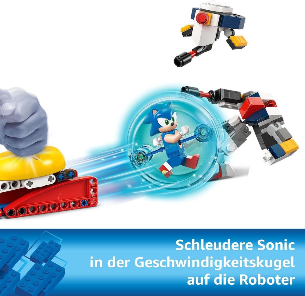 LEGO Sonic the Hedgehog: Sonic’s Campfire Clash Set, Collectible Building Toy with 4 Characters, Gold Rings and a Chaos Emerald, Gifts for Gamers, Boys & Girls Aged 7 Plus 77001