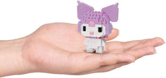 BANDAI - Nanoblock - Hello Kitty - Kuromi - Mini-Bausteinfigur, Pixelart - 160 Teile - NBH179