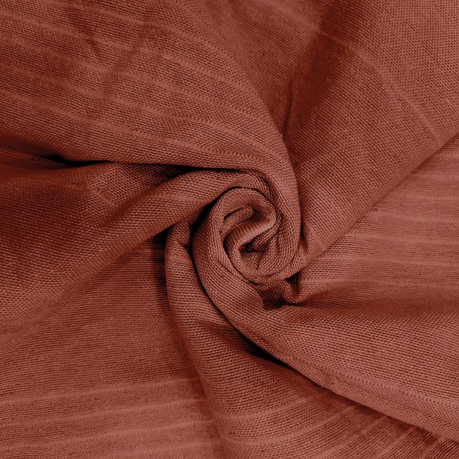 Soleil D'Ocre, Adele, cuvertură de pat, aruncare canapea, bumbac, roșu cărămiziu, 220 X 240 Cm Paturi si Cuverturi Besuche den Soleil d'ocre-Store