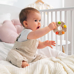 HABA 306692 - Jucărie de prins cu roată cu bile, Jucărie de prins de la 6 luni, Fabricat în Germania, Colorat Jucarii Bebe Naty Shop