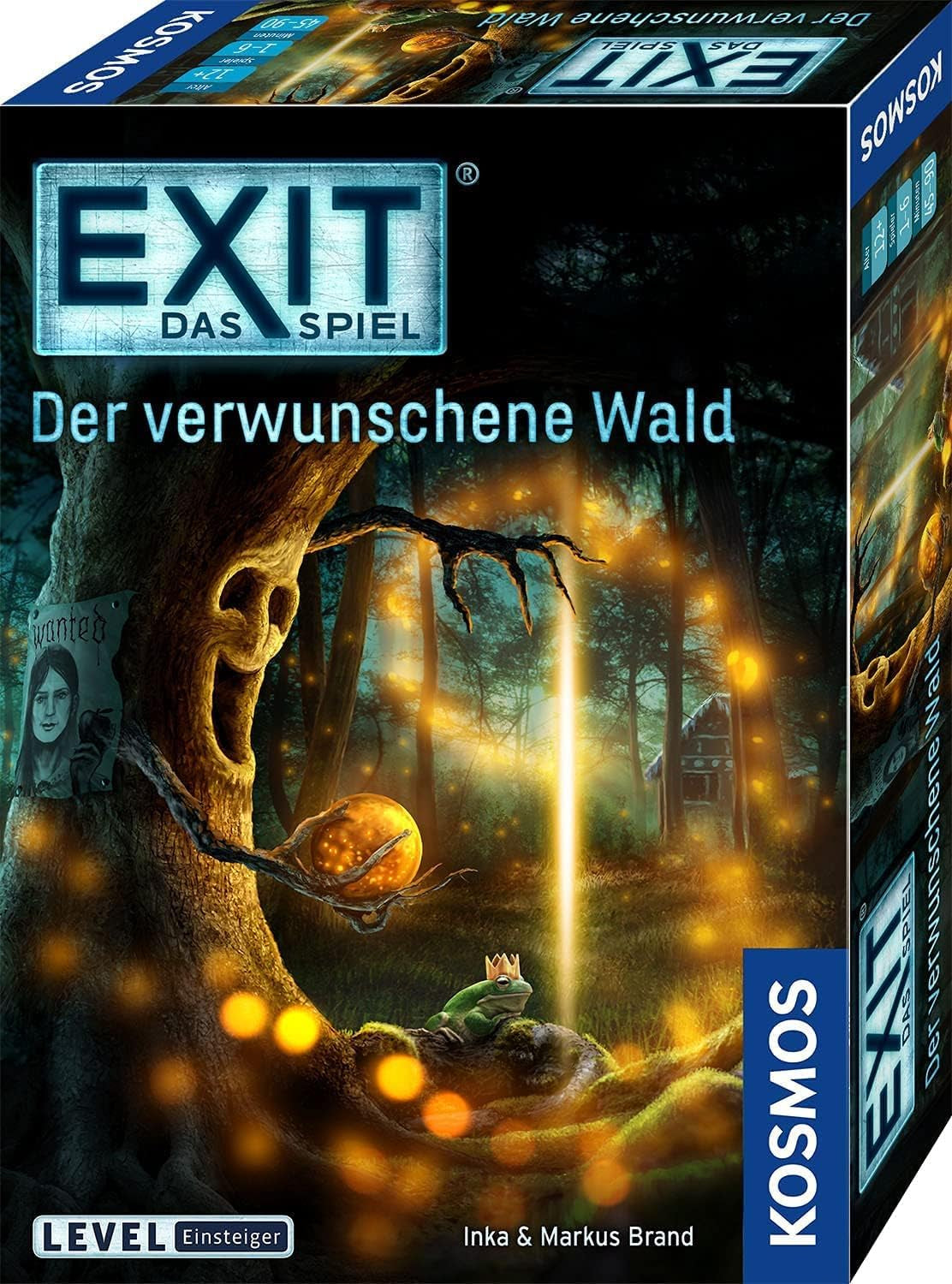 KOSMOS 695149 EXIT - Jocul - Pădurea fermecată, Nivel: Începător, Joc Escape Room, Joc EXIT pentru 1 până la 4 jucători cu vârsta de 10 ani și peste, Un joc de societate unic