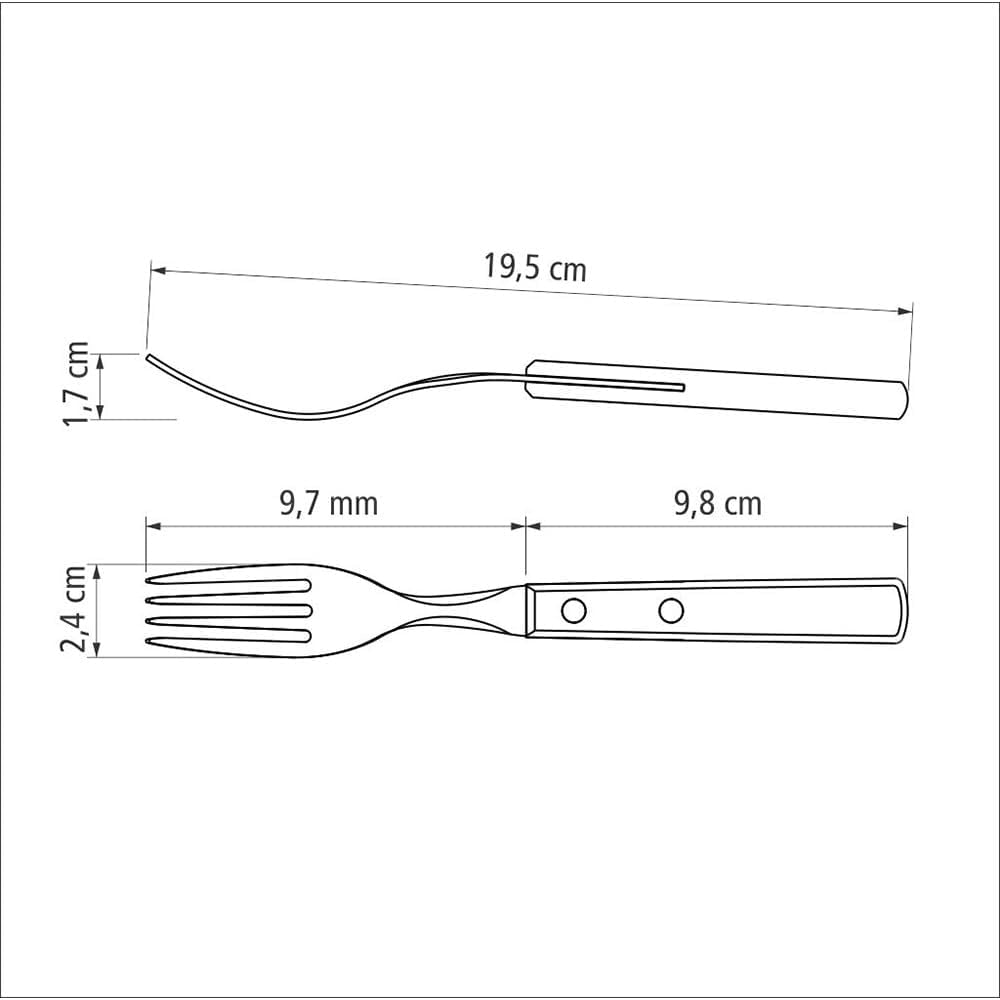 Set de tacâmuri pentru grătar Tramontina, 14 piese, din oțel inoxidabil, set pentru grătar cu tacâmuri pentru friptură Bucatarie Naty Shop