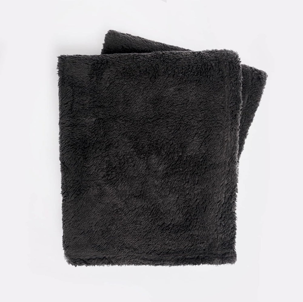Brentford's Teddy Fleece Blanket, Pătură mare pentru pat, plușată, super moale, caldă, pentru canapea, pat, cuvertură de pat, negru - 150 X 200 Cm Paturi si Cuverturi Besuche den Brentfords-Store