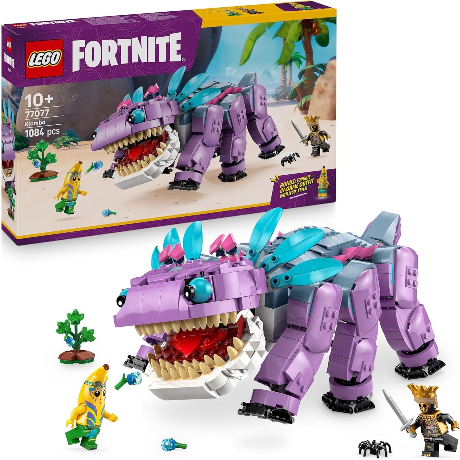 LEGO Fortnite Schlachtenbus, Spielzeug zum Videospiel mit Minifiguren, Geschenk für Gaming Fans ab 10 Jahren, Fahrzeug Bauset für Kinder, Kreatives Geschenk zum Geburtstag - 77073