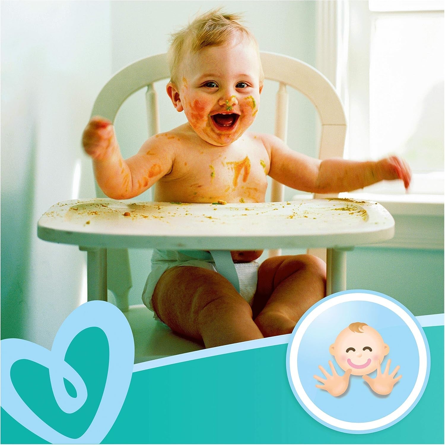 Șervețele umede pentru bebeluși Pampers Fresh Clean 81688041, 3x52 bucăți, (Șervețel umed pentru bebeluși, Pungă de plastic, Fetiță/Băiat, Turcoaz, Alb, Germania, 896,7 g)