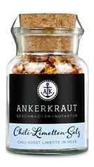 Ankerkraut Chili-Limetten-Salz, 70g im Korkenglas, Speise-Salz Mischung für Steak Fisch Salat Asia Gerichte, Allrounder mit Geschmack und Qualität