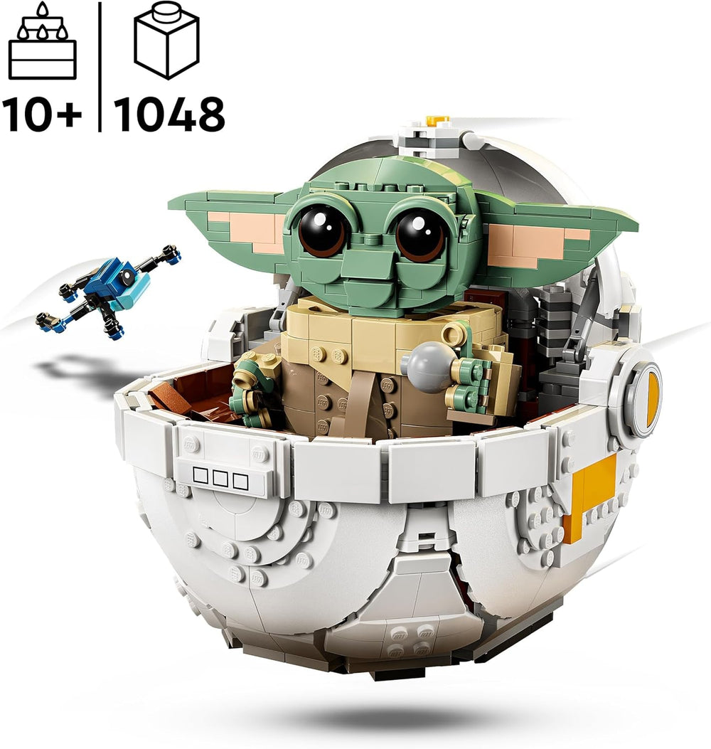 LEGO Star Wars 75403 Grogu in Seiner Repulsorwiege aus The Mandalorian - Minifigur zum Sammeln - Modell zum Bauen, Spielen und Ausstellen - Wohn-Deko - Geschenk für Jungen und Mädchen ab 10 Jahren
