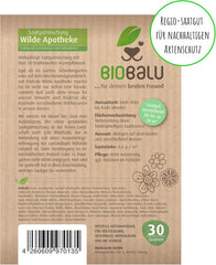 Wilde Apotheke - 50 Traditionelle Heilkräuter Samen - Bienenfreundliche Wildblumenwiese, Wildkräuter Samen Mehrjährig & Regional, Arzneipflanzen Saatgutmischung 30 G