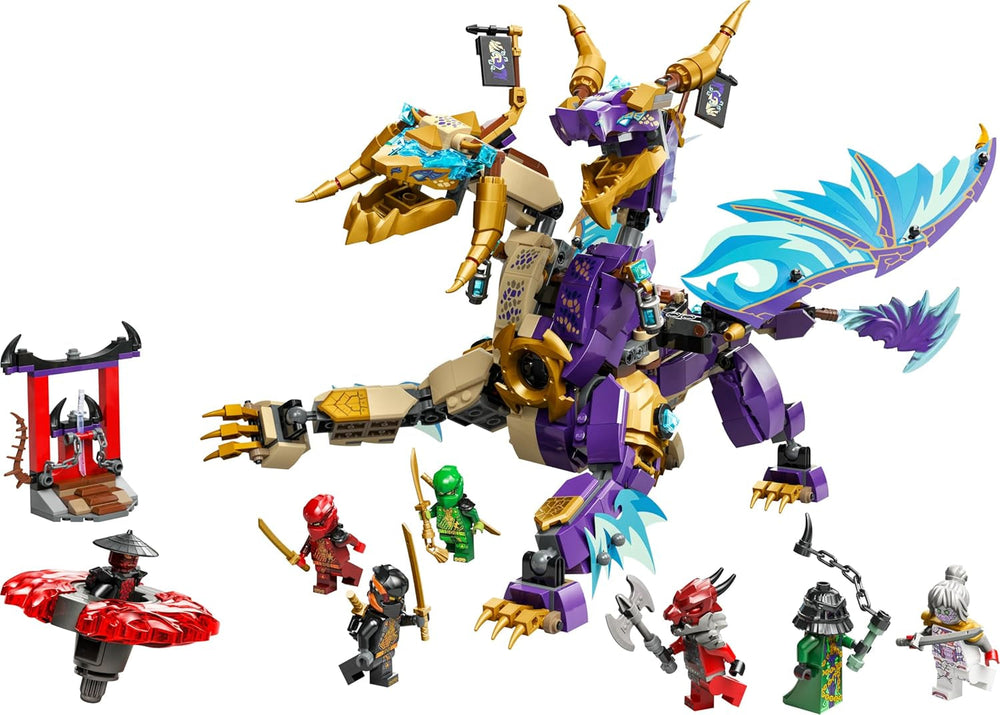 LEGO NINJAGO Lichtbogendrache - Spielzeug mit 8 Minifiguren und einem Spinjitzu-Spinner - Interaktives Ninja Bauspielzeug für Jungen & Mädchen ab 9 Jahren - Geschenkidee für Fans 71836