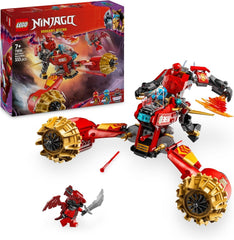 LEGO NINJAGO Kais Sturmreiter-Mech - Fliegendes Motorrad Spielzeug mit 3 Minifiguren - Mech mit beweglichem Kopf, Armen und Beinen - Bauspielzeug - Geschenk für Jungen & Mädchen ab 7 Jahren 71830