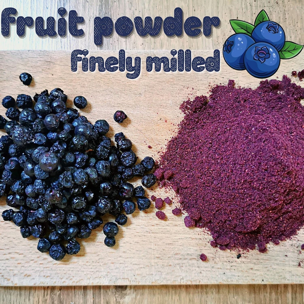 Afine uscate în pulbere | Vaccinium Myrtillus Pulbere de afine uscate prin congelare | Pulbere de afine sălbatice Pulbere de fructe de afine uscate prin congelare Pulbere de afine uscate prin congelare Produse deshidratate Naty Shop