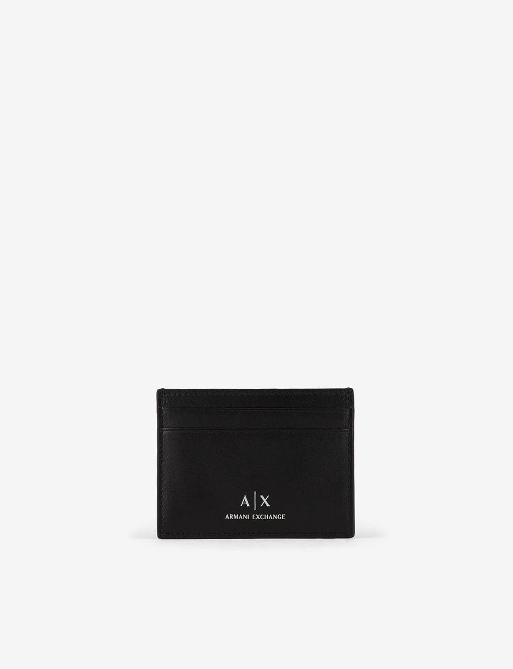 Armani Exchange Bărbați din piele netedă cu logo Accesoriu de călătorie-înveliș titular de card, negru Portofel Barbati Naty Shop