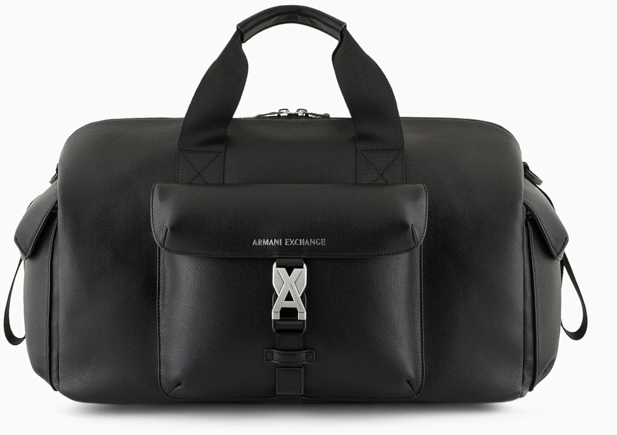 Armani Exchange geantă de voiaj pentru bărbați Matthew, durabil, închidere Ax Tuc Bagaje și echipament de călătorie Naty Shop Negru