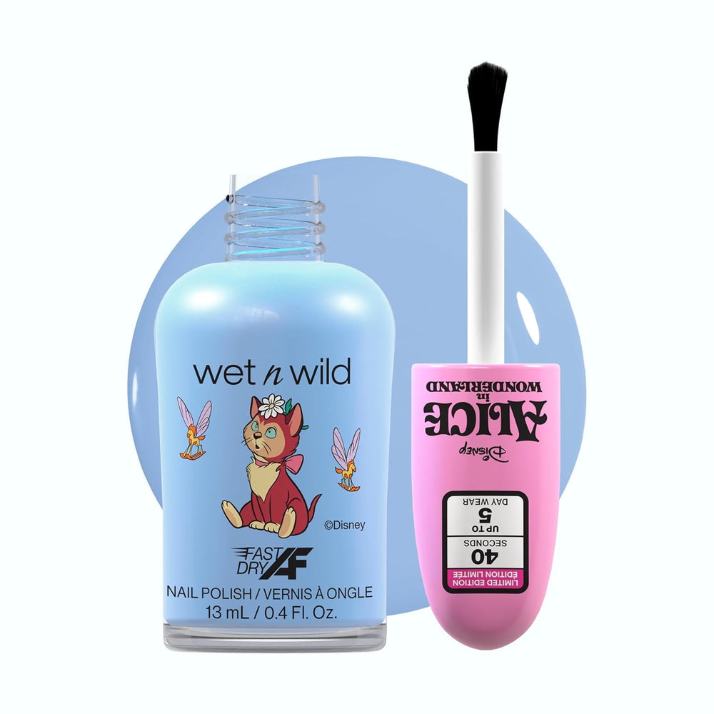 Wet n Wild Alice in Wonderland „In a World of My Own”, set de 2 oje cu o formulă cu uscare rapidă și de lungă durată, finisaj lucios, rezistă până la 5 zile