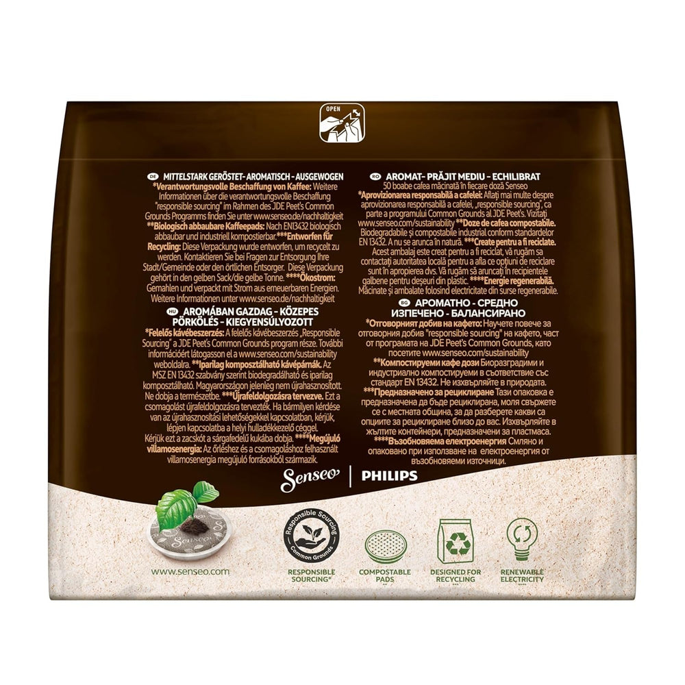 Senseo Pads Caffè Crema, 5 x 16 Getränke, 80 Kaffeepads