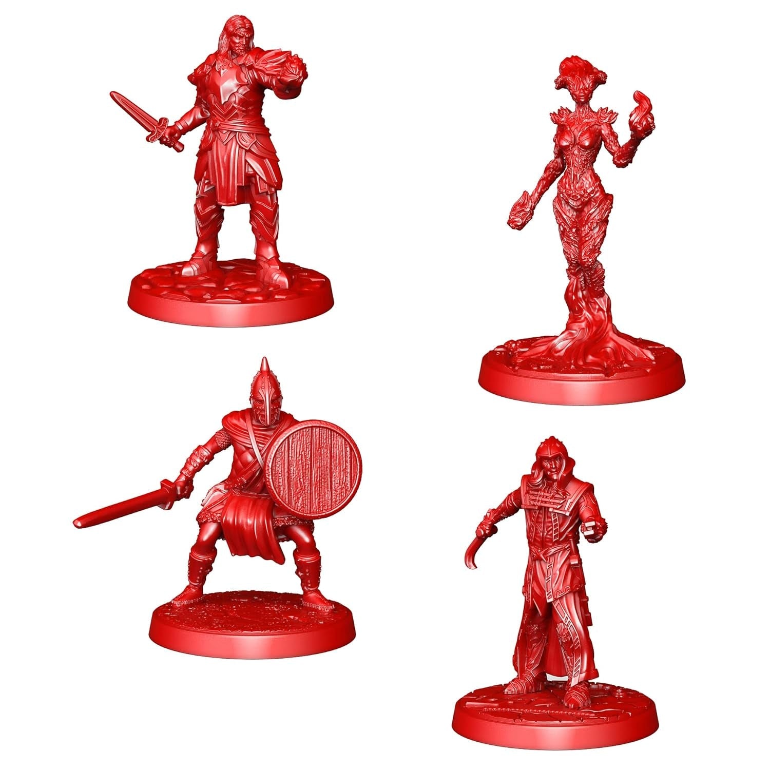 Modiphius The Elder Scrolls: Skyrim – Joc de societate Adventure – Set de miniaturi upgrade | Joc de societate | Vârste 14+ | 1-4 jucători | Timp de joc 60-120 minute, Gri, Roșu