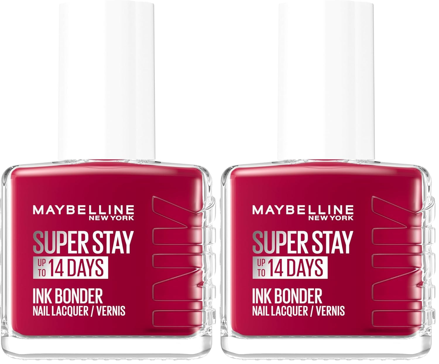 Oja Maybelline New York Super Stay Ink Bonder 501 Cherry Sin – ojă de lungă durată pentru unghii puternice și culoare intensă, 12,3 ml