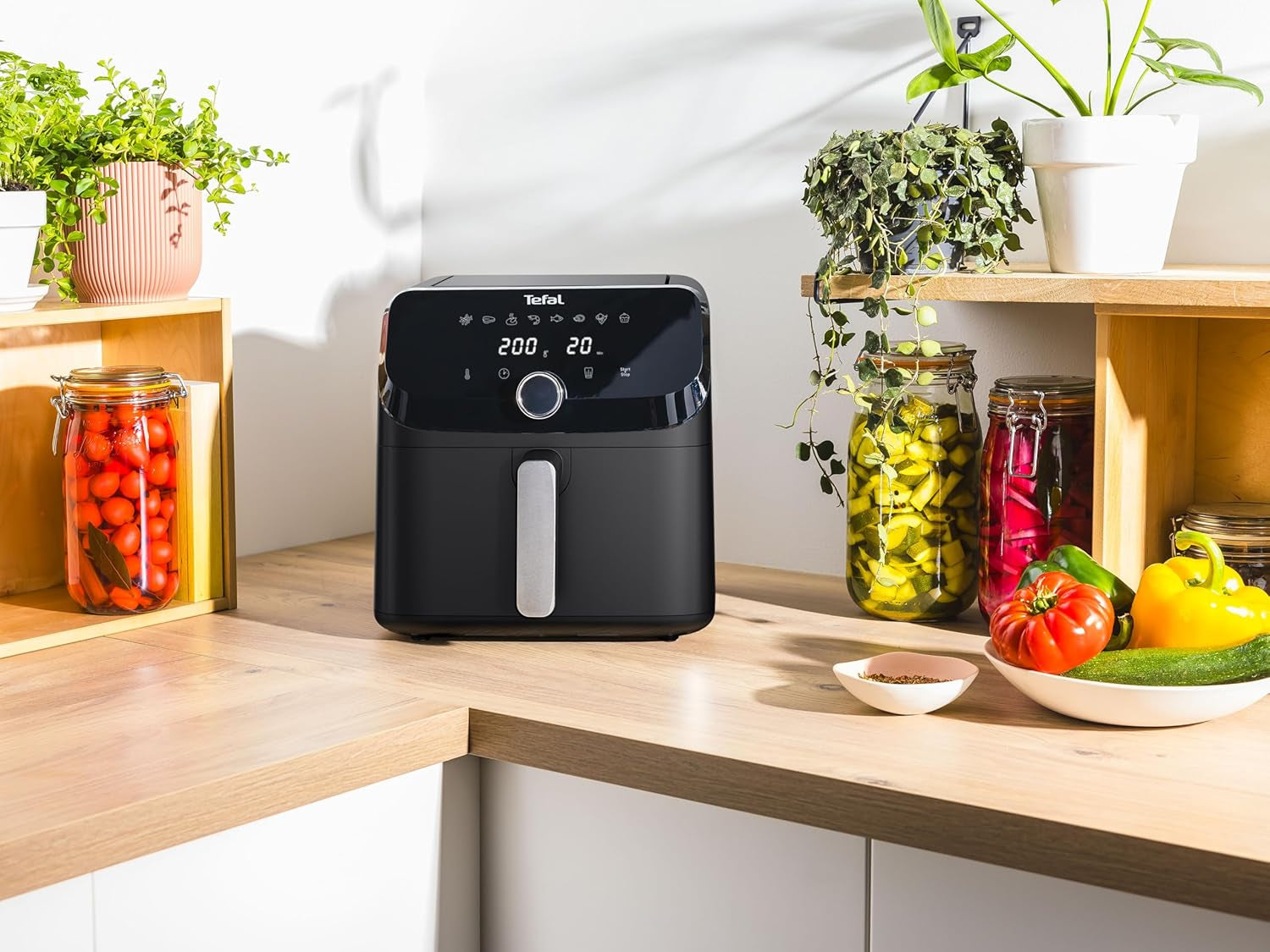 Tefal Easy Fry Mega Hot Air Fryer, capacitate de 7,5 litri, până la 8 persoane, EY8558E0 Electrocasnice Naty Shop
