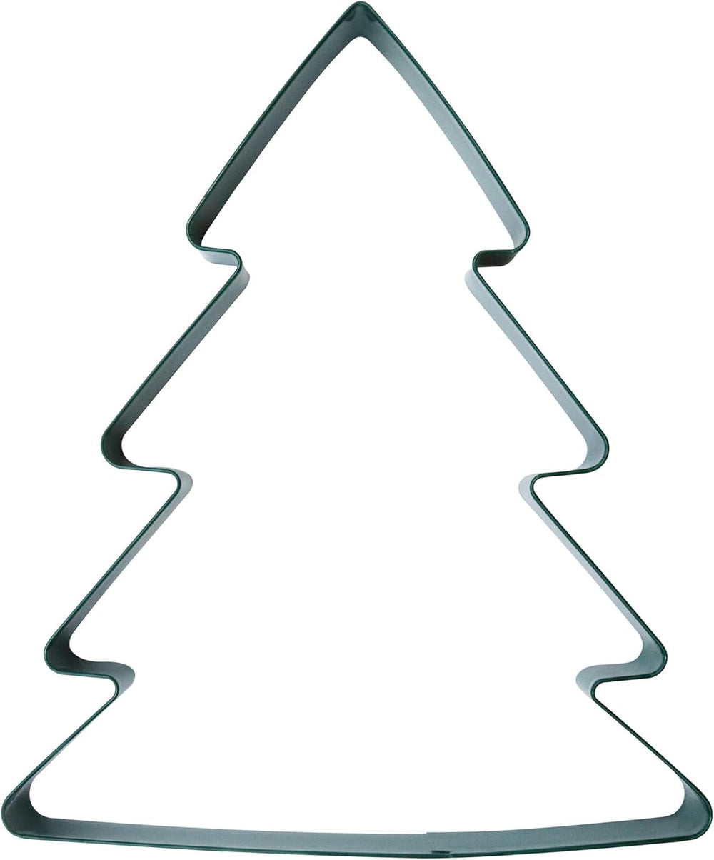 Formă gigantică de biscuiți de Crăciun, brad de Crăciun (18cm / 7"), verde