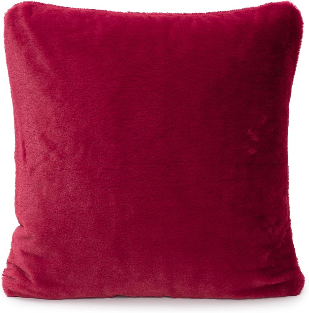 Gözze - Husă de pernă confortabilă, Merino Feeling, 50X50 Cm - Verde închis Paturi si Cuverturi Besuche den GÃ¶zze-Store Roșu carmin
