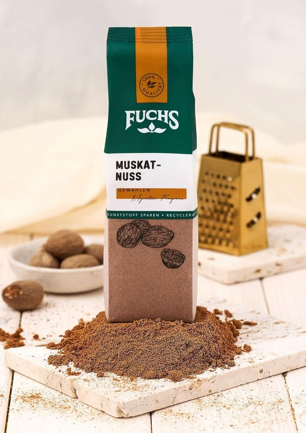 Fuchs - Nucșoară măcinată, 50 grame Condimente Naty Shop