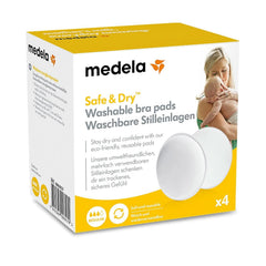 Medela Waschbare Stilleinlagen, 4 Stück Accesorii Hrana si Alaptare Bebe Naty Shop