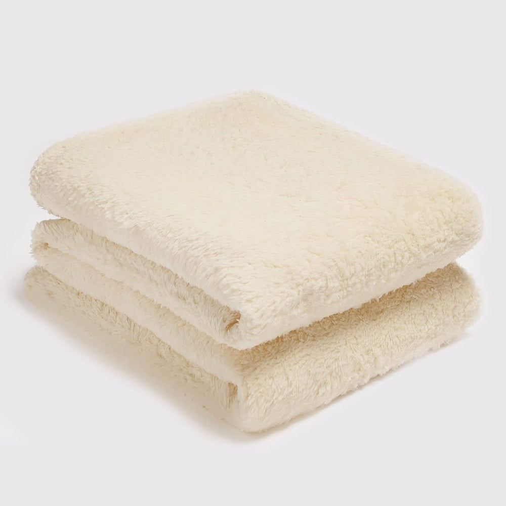 Brentford's Teddy Fleece Blanket, Pătură mare pentru pat, plușată, super moale, caldă, pentru canapea, pat, cuvertură de pat, negru - 150 X 200 Cm Paturi si Cuverturi Besuche den Brentfords-Store Crème 125 X 150 Cm
