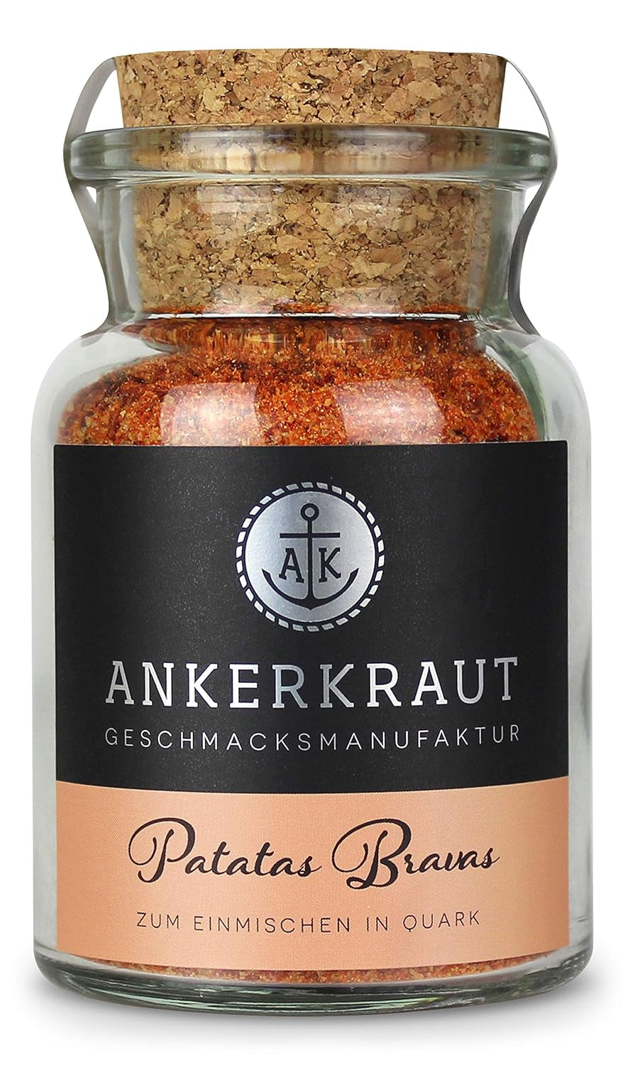 Ankerkraut Patatas Bravas, Gewürzmischung für spanische Kartoffelwürfel, 90g im Korkenglas