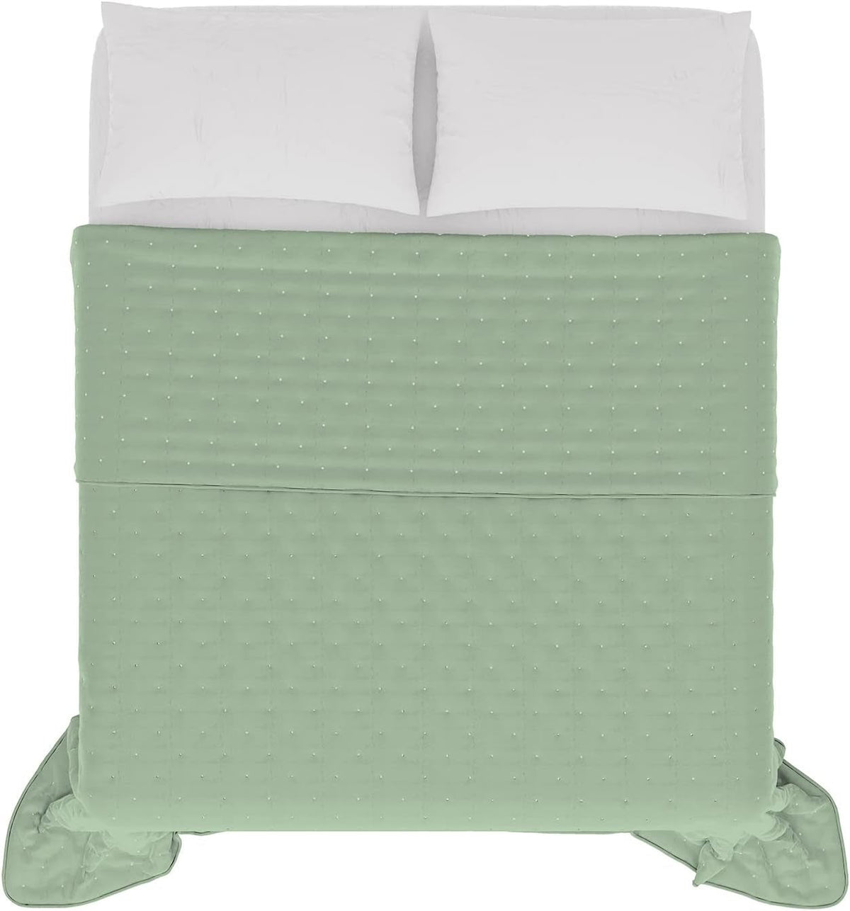 Lenjerie de pat italiană cuvertură de vară CHIC, microfibră, DOUBLE 250X250Cm, verde deschis Plapumi si pilote Naty Shop Verde deschis Dublu 250X250Cm