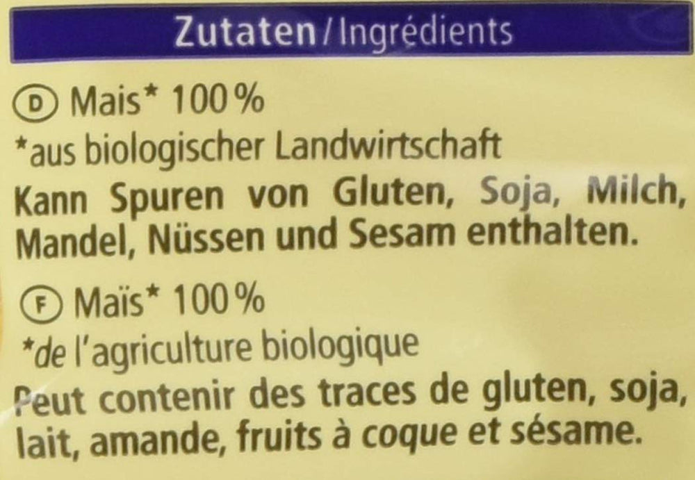 Fulgi de porumb organici neîndulciți, 300g