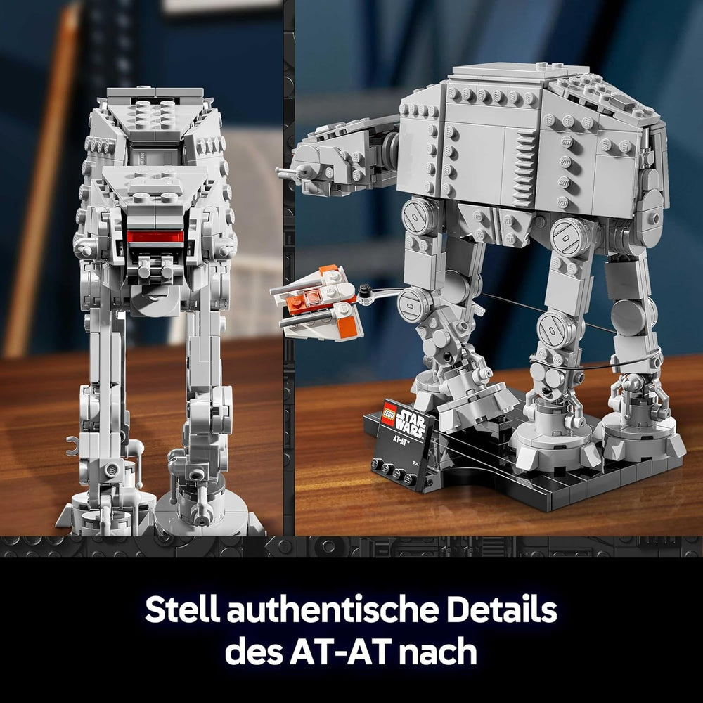 LEGO Star Wars 75440 AT-AT - Modellbau Set für Erwachsene - Mit Snowspeeder, Ständer & Namensschild - DIY Deko fürs Regal - Geschenk zum Vatertag für Fans von Das Imperium schlägt zurück