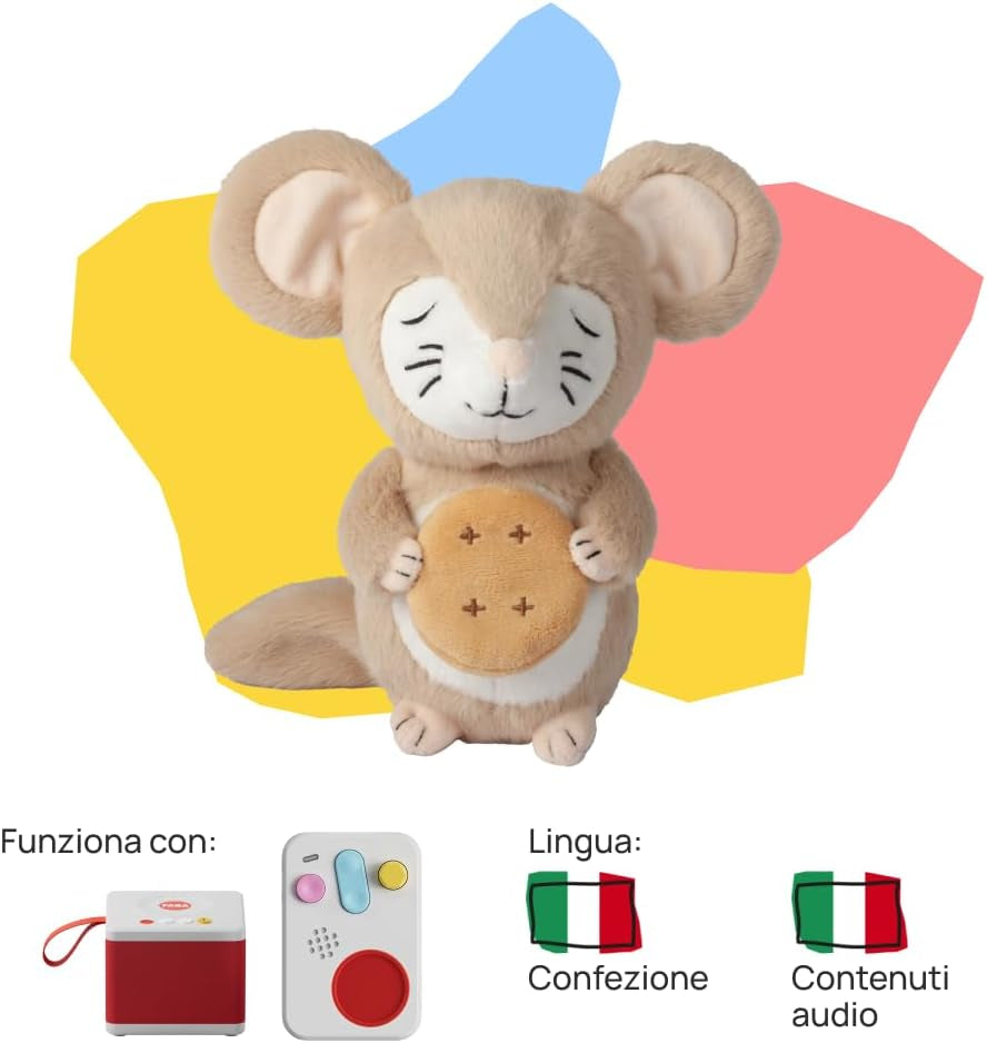 Jucărie de pluș - Tutti a Nanna con Oscar! - Povești și basme sonore pentru copii de la 10 luni - De ascultat cu povești, versiunea italiană Jucarii Bebe Naty Shop