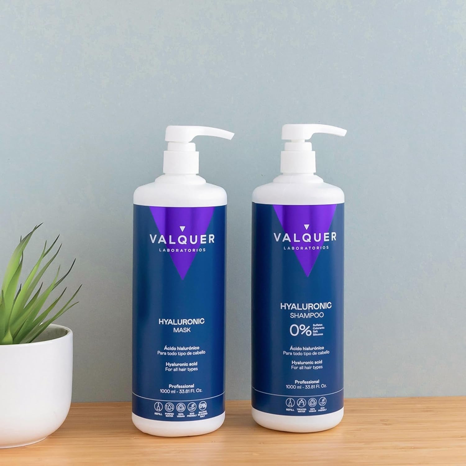 Valquer Hyaluronic Hair Treatment - Mască de păr hidratantă cu parfum de lavandă - Fără sulfat și silicon - 975 ml Masca de par Naty Shop