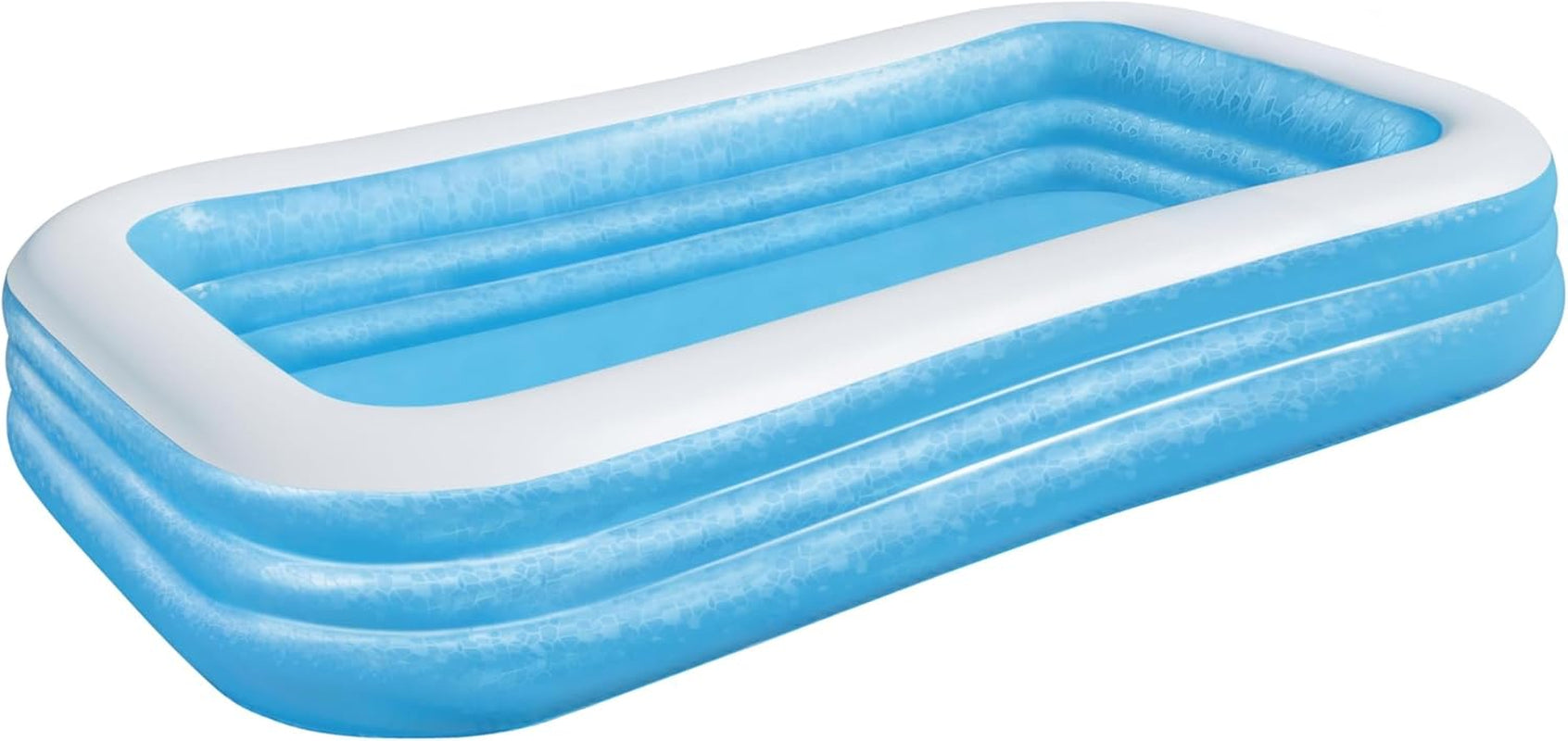 Bestway Family Pool Deluxe, piscină dreptunghiulară pentru copii, ușor de instalat, albastră, 305x183x56 cm Saltele gonflabile și accesorii gonflabile 305x183x56 cm Culoare
