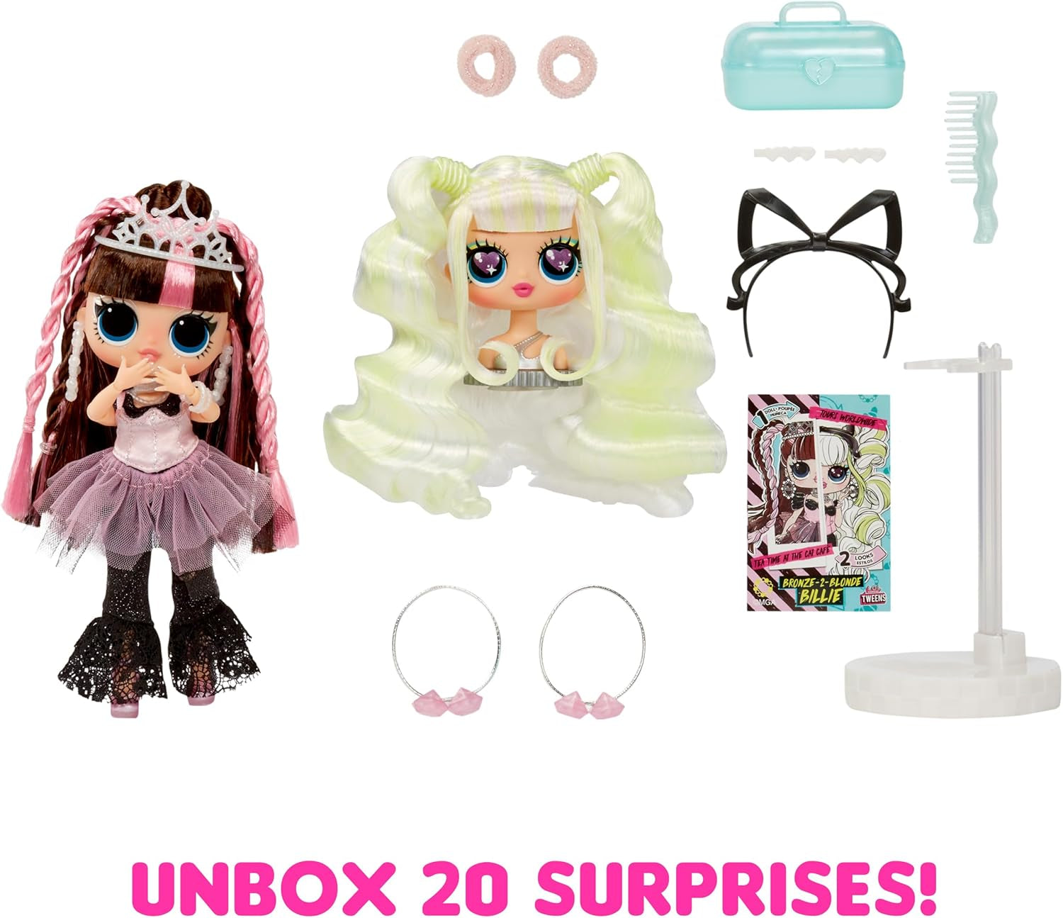 L.O.L. Surprise Tweens Surprise Swap Series - Bronze-2-Blonde Billie - Modepuppe mit mehr als 20 Überraschungen inklusive Styling-Kopf und toller Mode und Accessoires - ideal für Kinder ab 4 Jahren