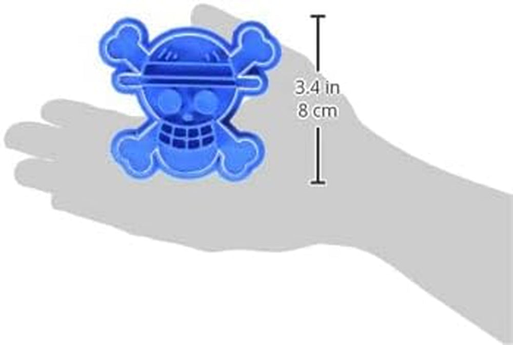 Formă de biscuiți tip „one piece”, plastic, albastră, 8 x 7 x 1,5 cm
